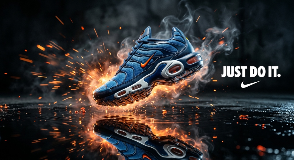 Nike Blue Sneaker Campaign Poster